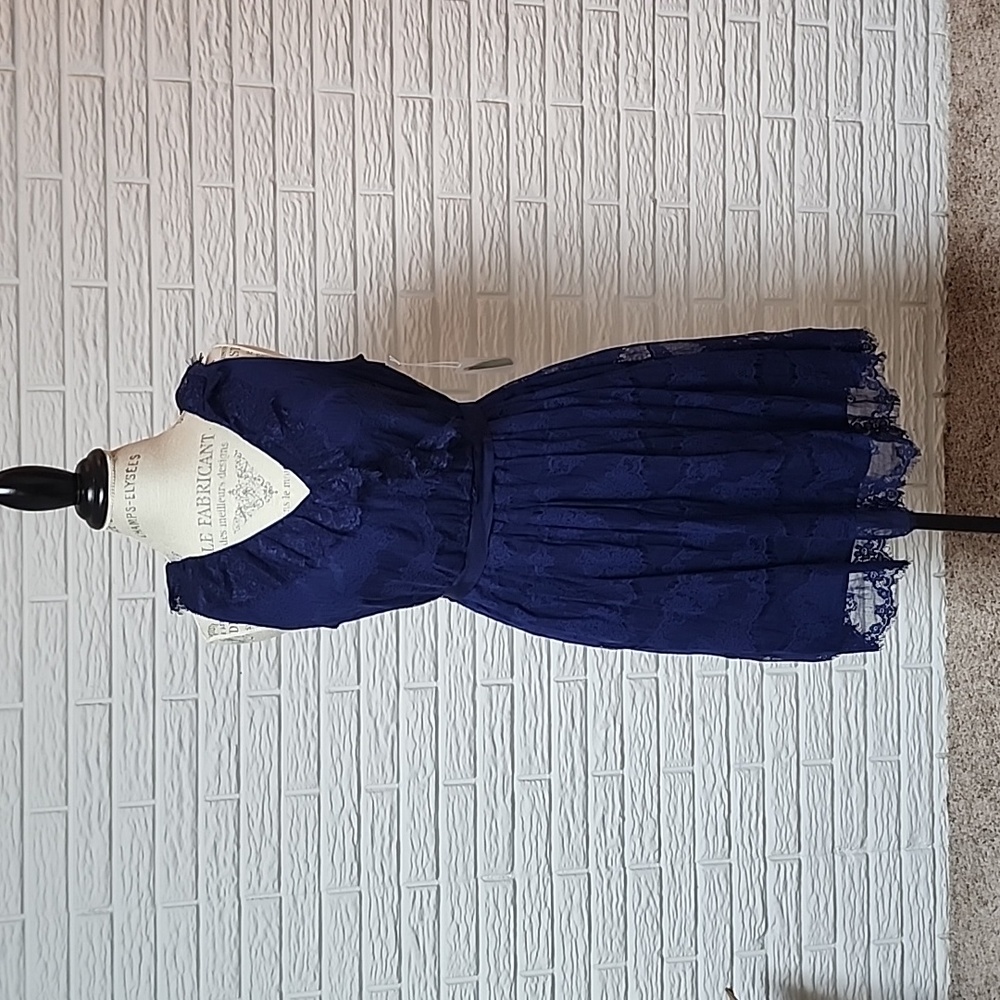 Lace Navy Dress